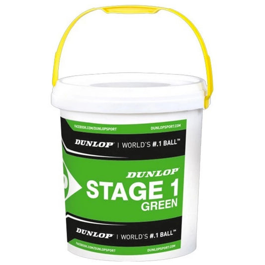 Dunlop Stage 1 Green Balls (bucket of 60 balls)