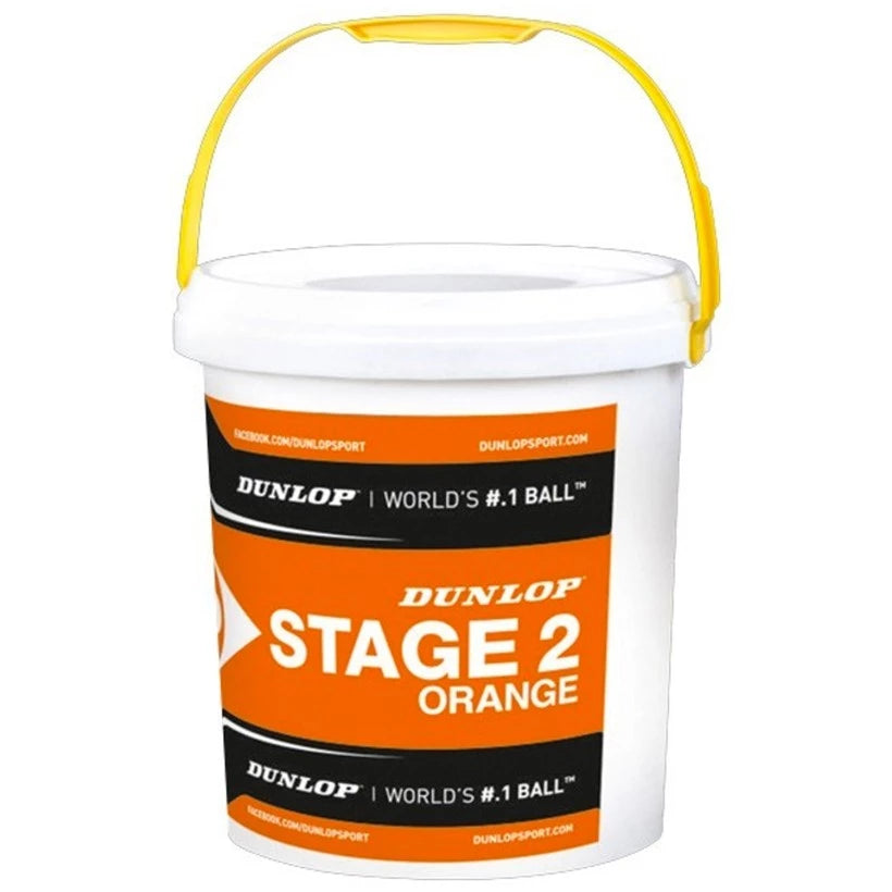 Dunlop Stage 2 Orange Balls (bucket of 60 balls)