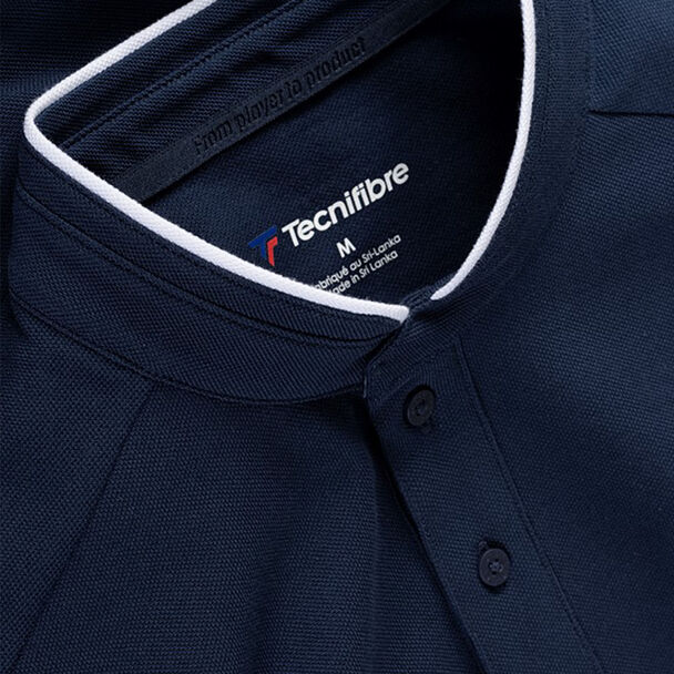 TECNIFIBRE POLO PIQUE NAVY BLUE MEN