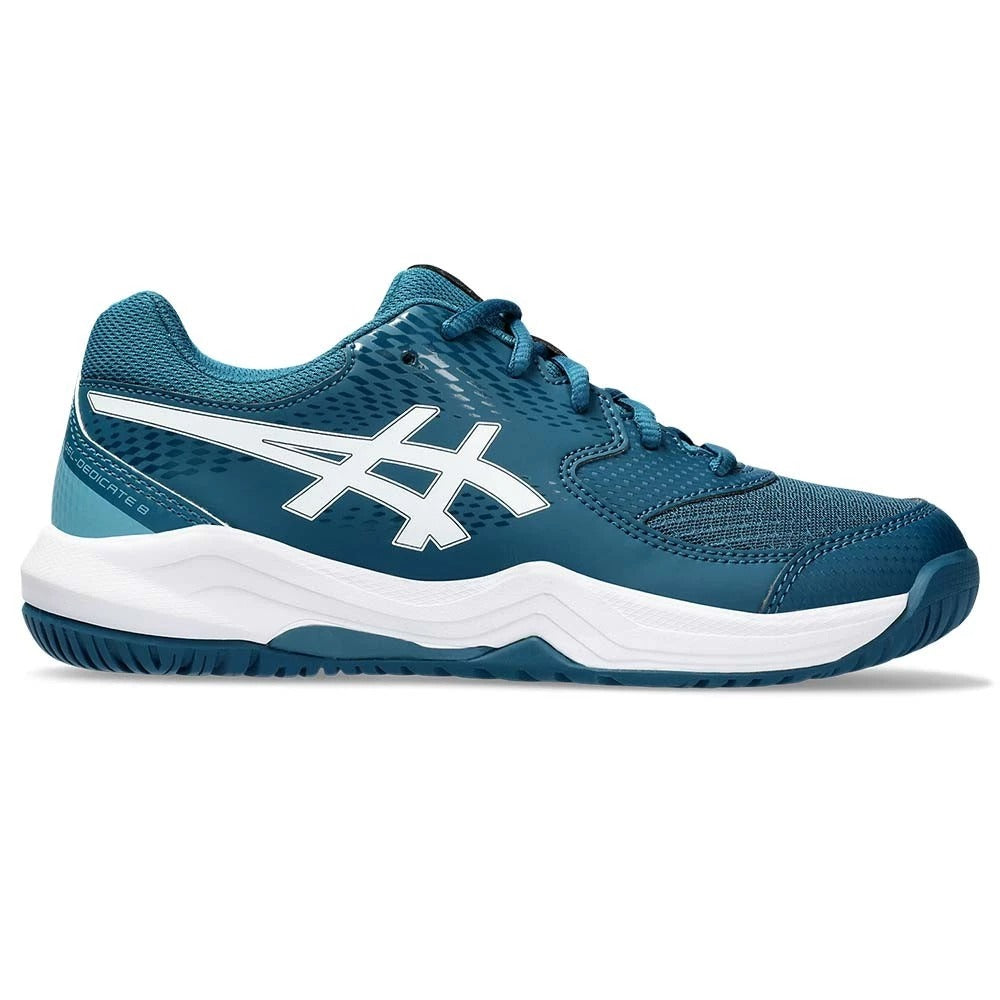 Asics Gel Dedicate 8 GS Junior Shoes Gray Blue / White