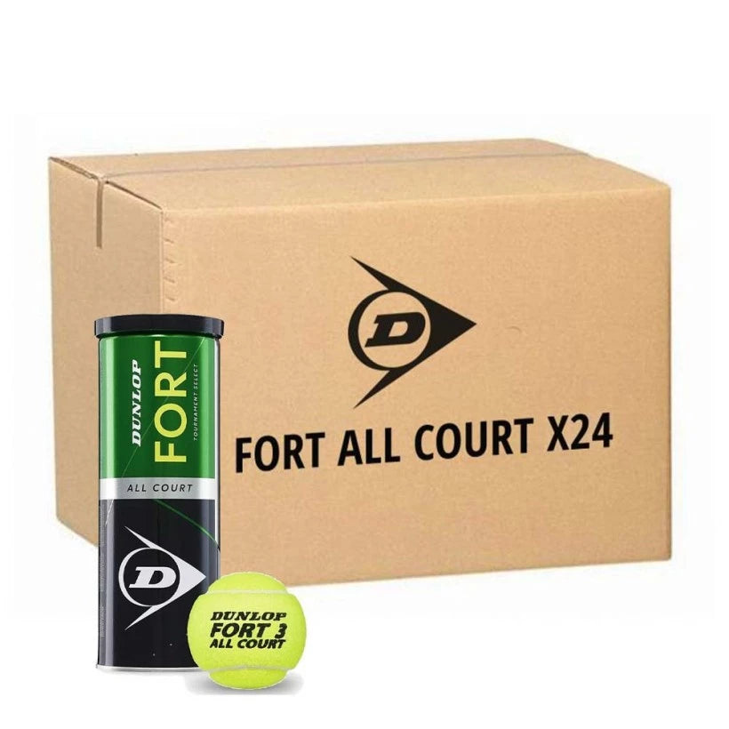 Dunlop Fort All Court Balls (box of 72 balls - 24x3)