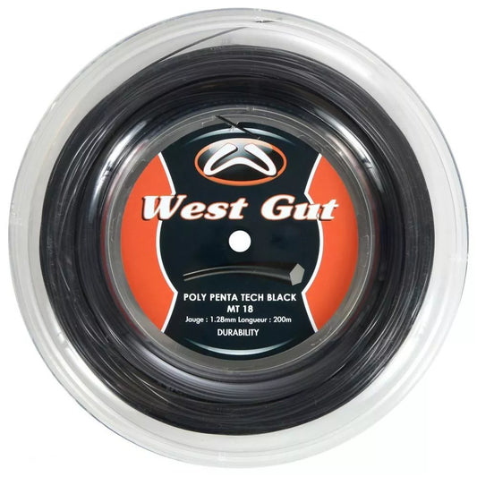 West Gut Poly Penta Black MT18 200m Reel