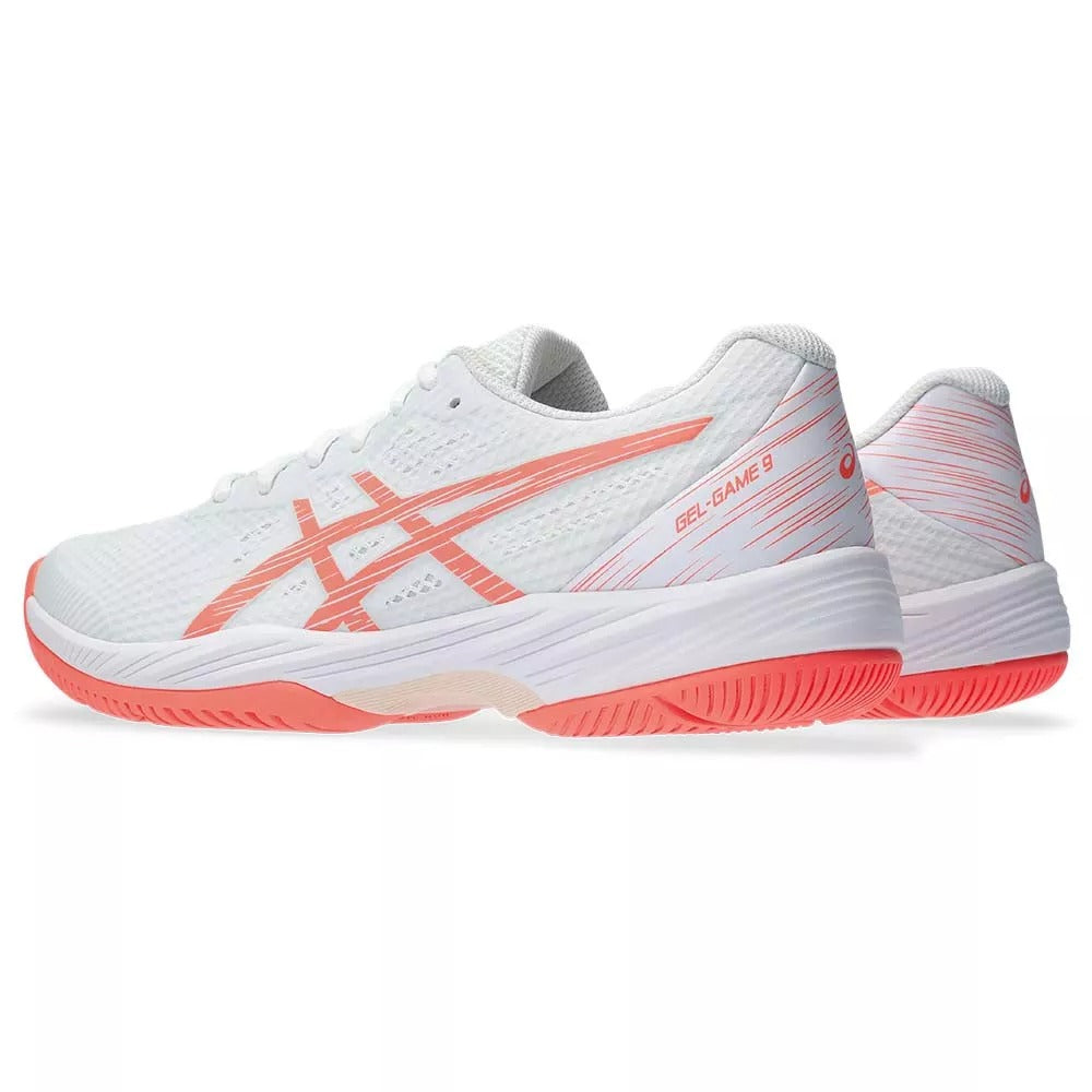 Asics Gel Game 9 Women White / Coral Shoes