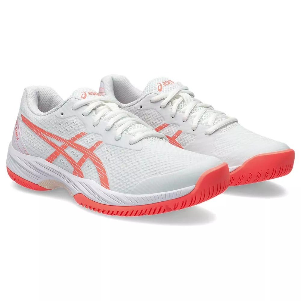 Asics Gel Game 9 Women White / Coral Shoes