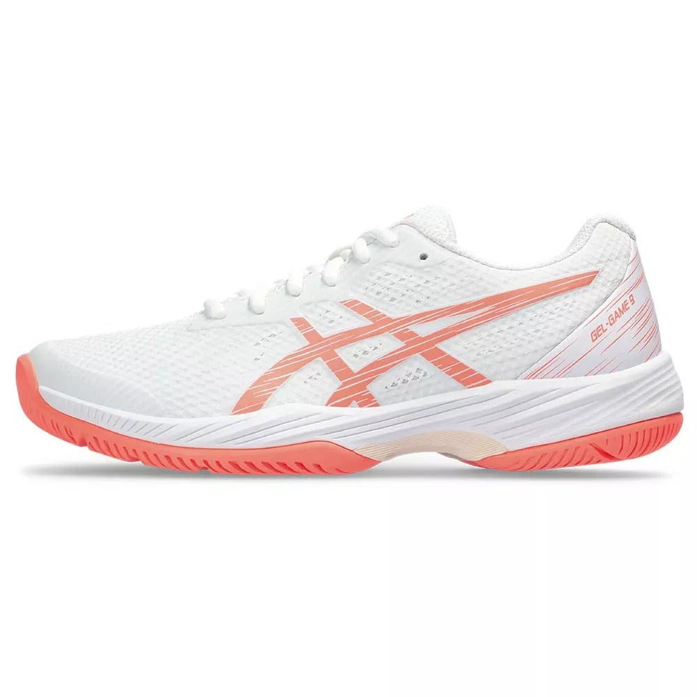 Asics Gel Game 9 Women White / Coral Shoes