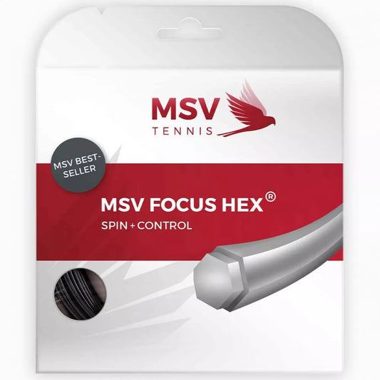 MSV Focus Hex Black 12m String