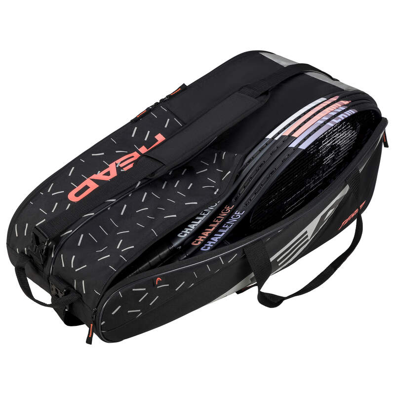 Head Team L 9R Black / Orange Bag