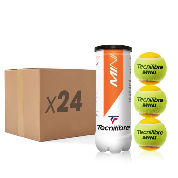 Tecnifibre Mini Tennis Orange Balls (box of 72 balls - 24x3)